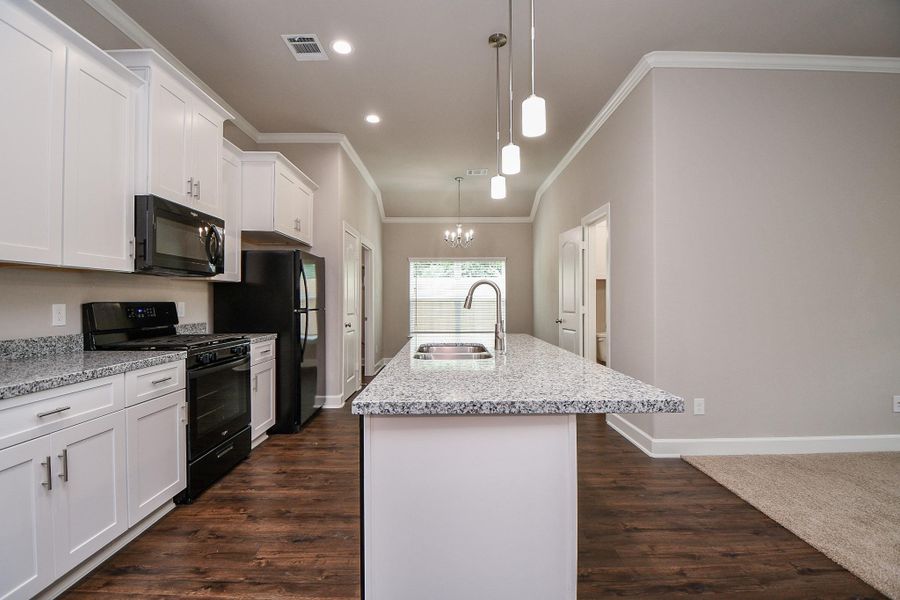 Furnished interior view inside a new home in , Houston (Image 15). Furnished interior view inside a new home in , Houston (Image 15).