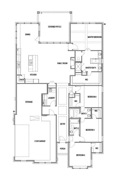2D floor plan layout of this home in Double Eagle Ranch, Cedar Creek, TX (Image 4). 2D floor plan layout of this home in Double Eagle Ranch, Cedar Creek, TX (Image 4).