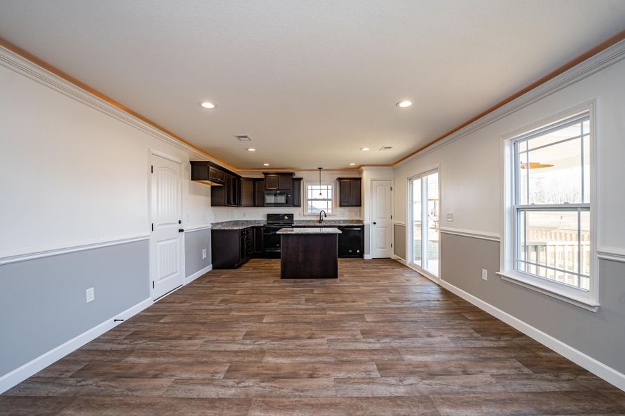 Representative furnished interior of a home built from the Sumter by Enchanted Homes in Lonesome Dove, San Antonio (Image 15).