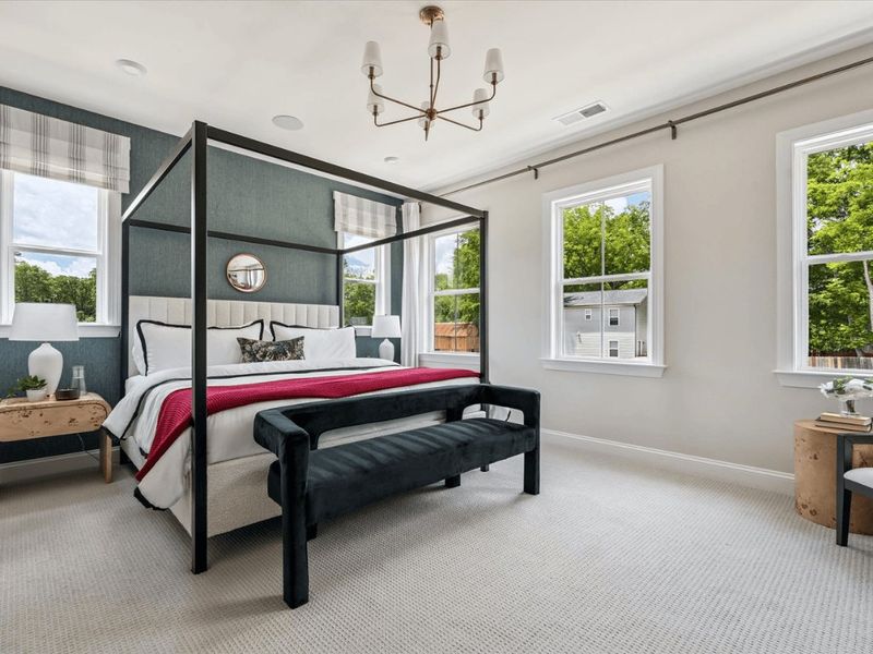Furnished interior view inside a new home in Bellflower, Charlotte (Image 5).
