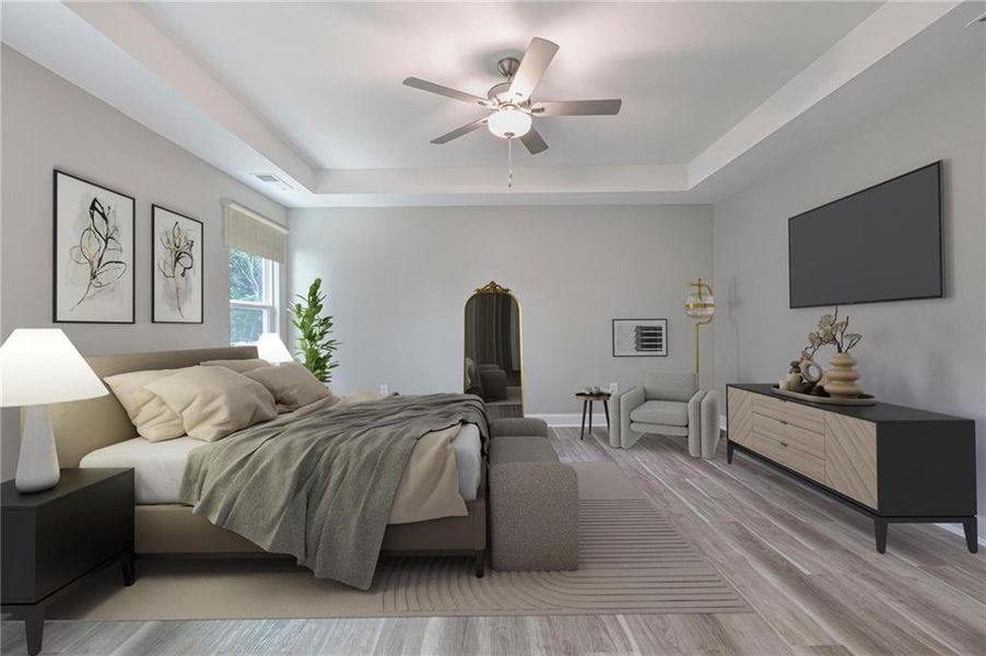 Furnished interior view inside a new home in , Douglasville (Image 10).