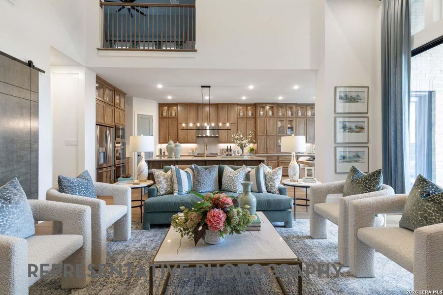 Furnished interior view inside a new home in Briggs Ranch, San Antonio (Image 8). Furnished interior view inside a new home in Briggs Ranch, San Antonio (Image 8).