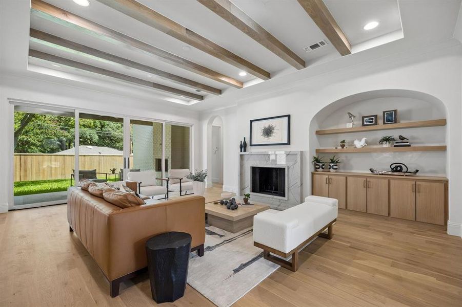 Furnished interior view inside a new home in , Dallas (Image 18).