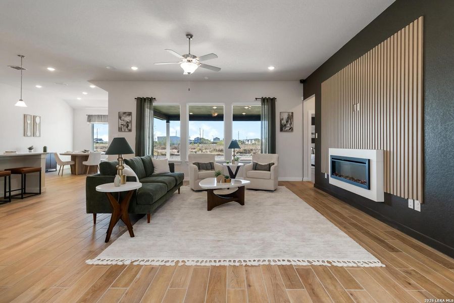 Furnished interior view inside a new home in Alamo Estates, San Antonio (Image 18).