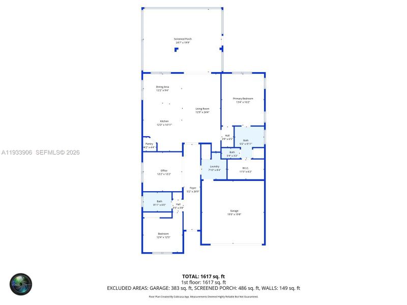 2D floor plan layout of this home in , Parkland, FL (Image 5).