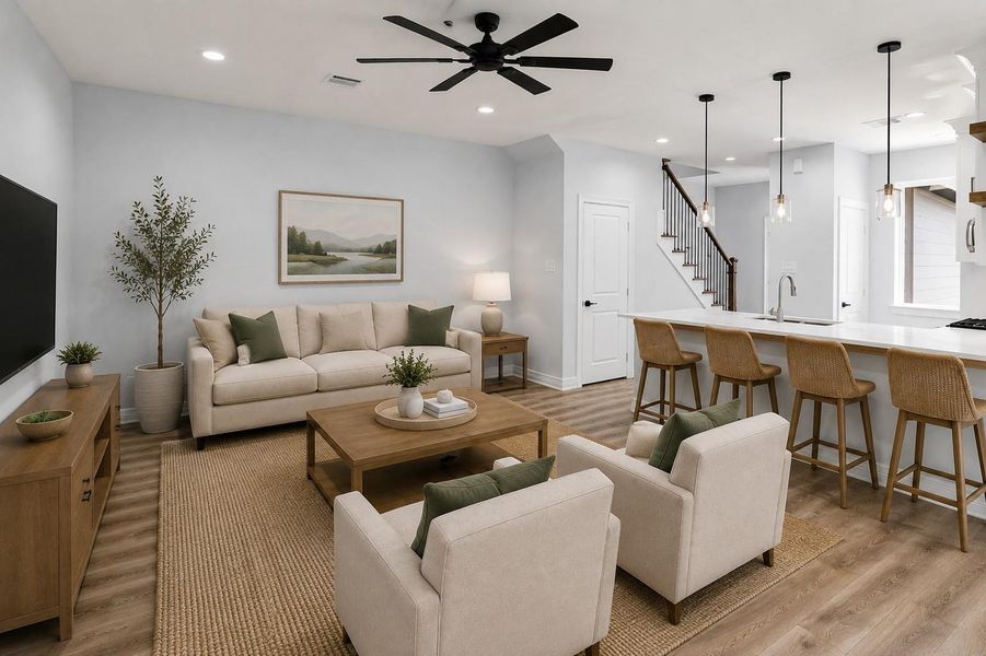 Furnished interior view inside a new home in , Montgomery (Image 12).