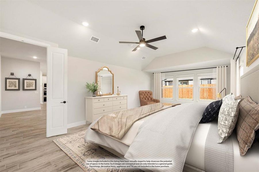 Furnished interior view inside a new home in Hayes Crossing, Midlothian (Image 13).