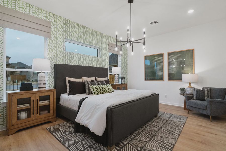 Representative furnished interior of a home built from the Leilana by Chesmar Homes in Santa Rita Ranch, Liberty Hill (Image 4).