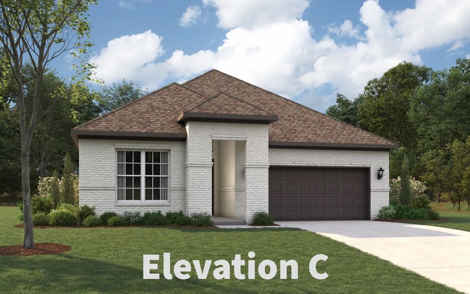 Representative exterior photo of a completed home built from the Austin by Stonehollow Homes in Heritage Grove, Blue Ridge, TX (Image 22).