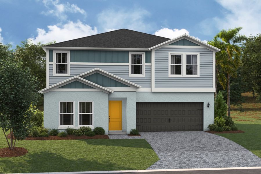 Representative exterior photo of a completed home built from the Lucia by Casa Fresca Homes in Scenic Terrace, Lake Hamilton, FL (Image 4).