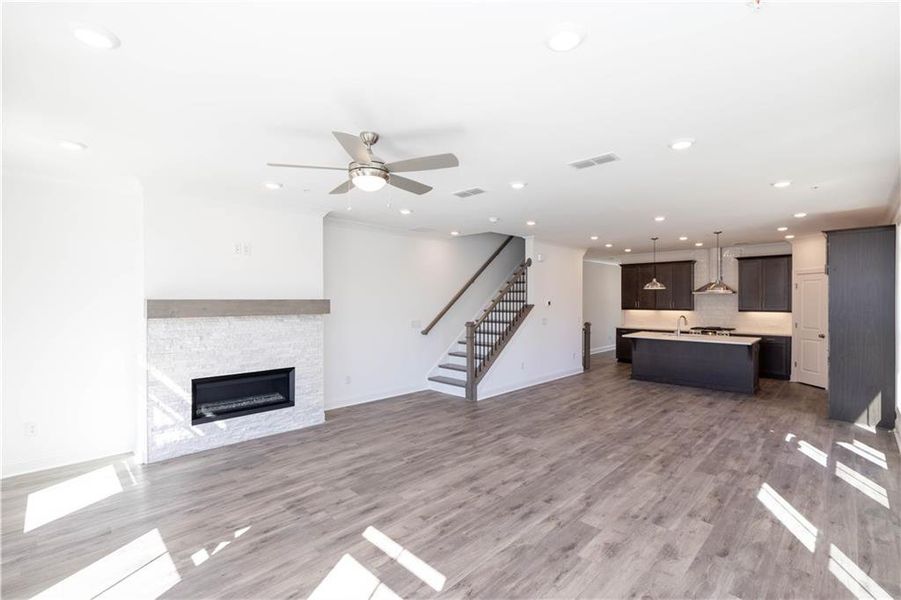 Furnished interior view inside a new home in Ecco Park, Alpharetta (Image 12).