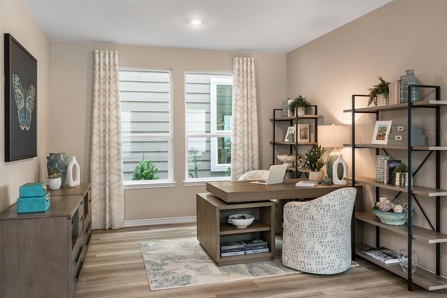 Representative furnished interior of a home built from the 2086 Modeled by KB Home in Nagel Crossing, San Antonio (Image 10). Representative furnished interior of a home built from the 2086 Modeled by KB Home in Nagel Crossing, San Antonio (Image 10).