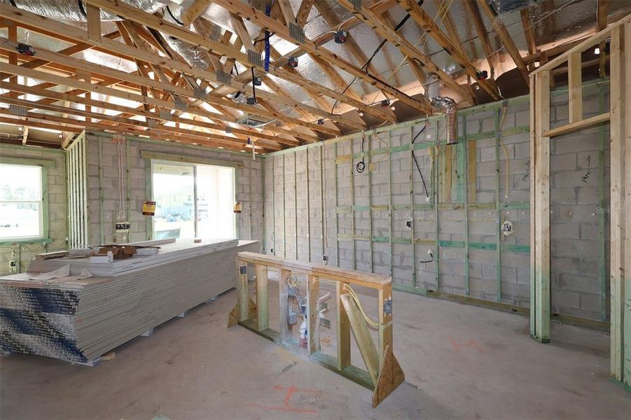 In-progress construction of a new home in Bay Lake Farms, St. Cloud, FL (Image 10).