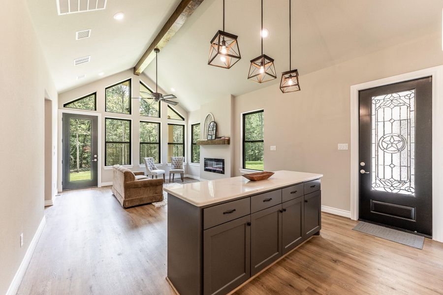 Guest house with same style as main house - great aesthic look