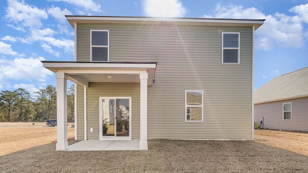 Exterior details and patio area of a home in Sandridge Park, Little River (Image 4).