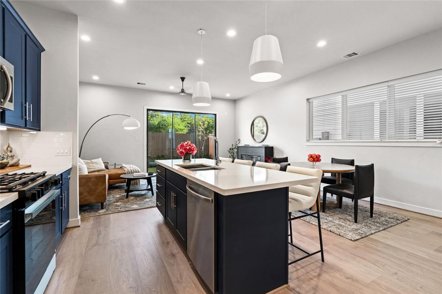 Furnished interior view inside a new home in Willowbend Point, Houston (Image 32).