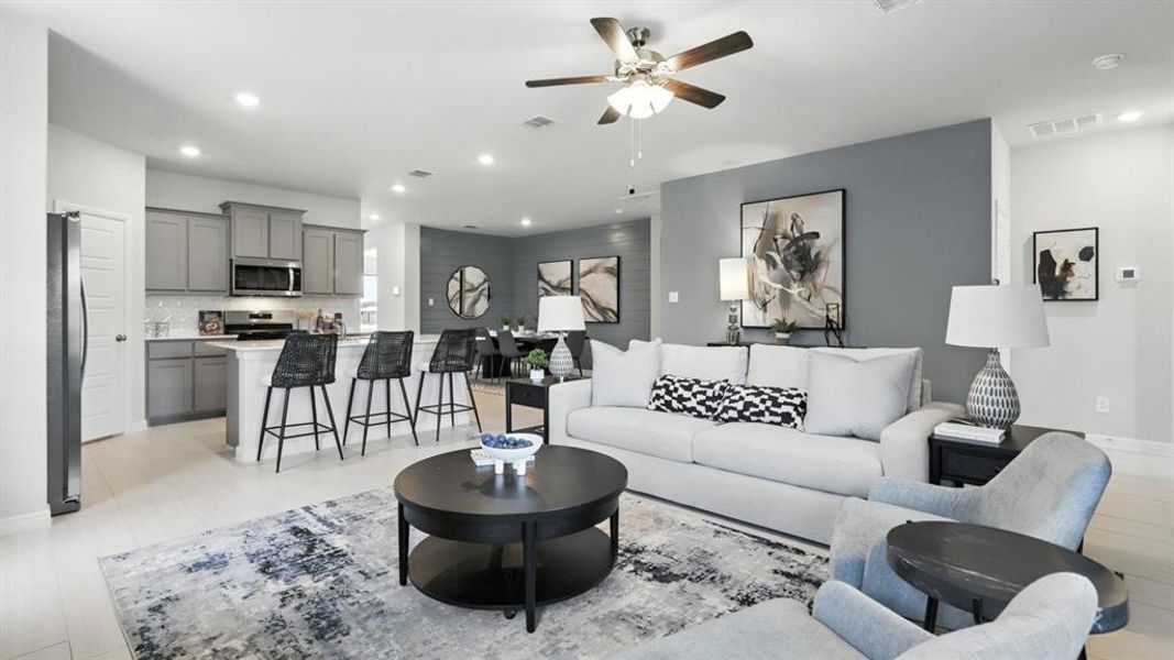 Furnished interior view inside a new home in The Canyons, Keene (Image 25). Furnished interior view inside a new home in The Canyons, Keene (Image 25).