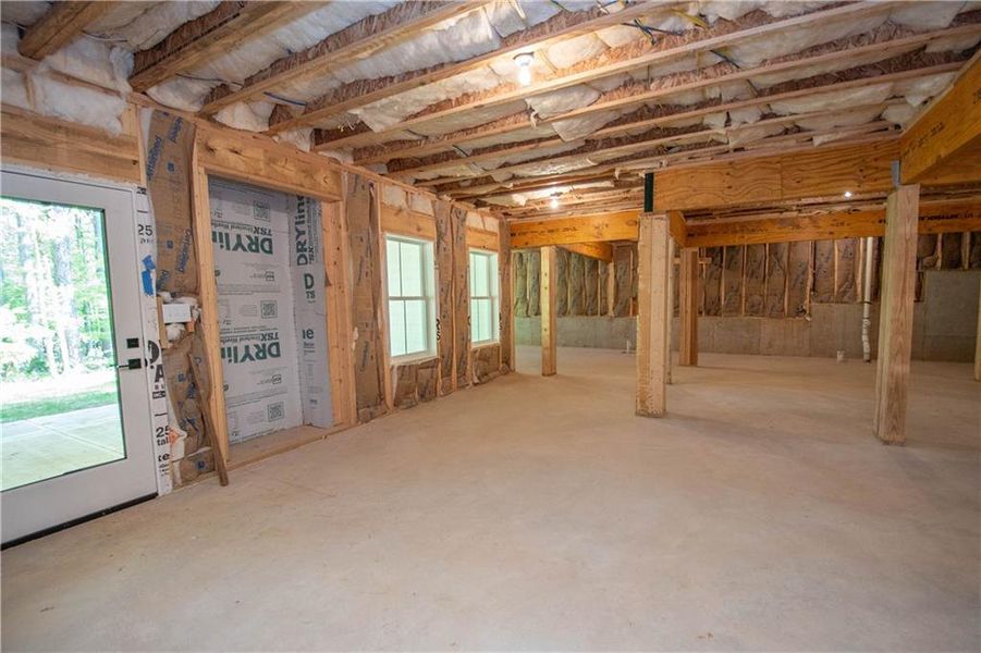 In-progress construction of a new home in , Fayetteville, GA (Image 43).