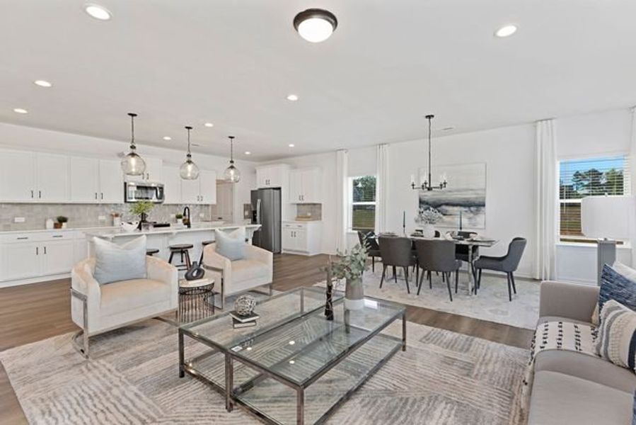 Representative furnished interior of a home built from the Vale by True Homes in Terrace at Border Creek, Winston-Salem (Image 8).