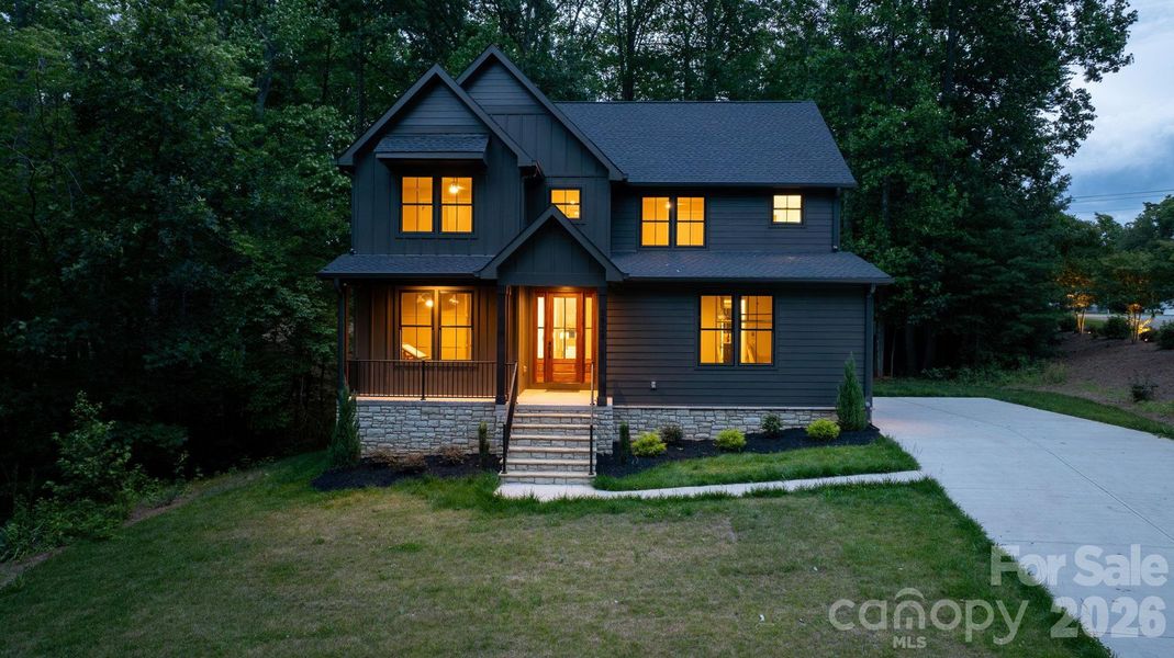 Front exterior of a new home in , Lincolnton, NC, highlighting curb appeal (Image 26).