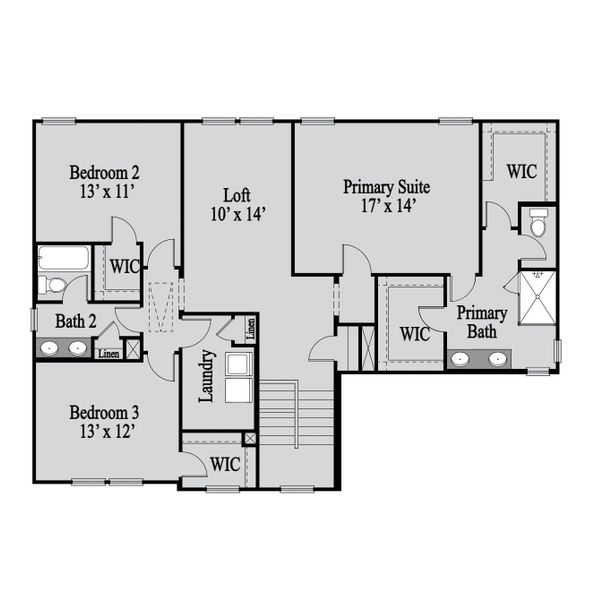 2D floor plan layout of this home in Austin Springs, Bethlehem, GA (Image 5). 2D floor plan layout of this home in Austin Springs, Bethlehem, GA (Image 5).