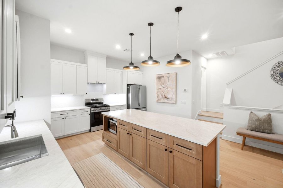 Furnished interior view inside a new home in , Houston (Image 16).