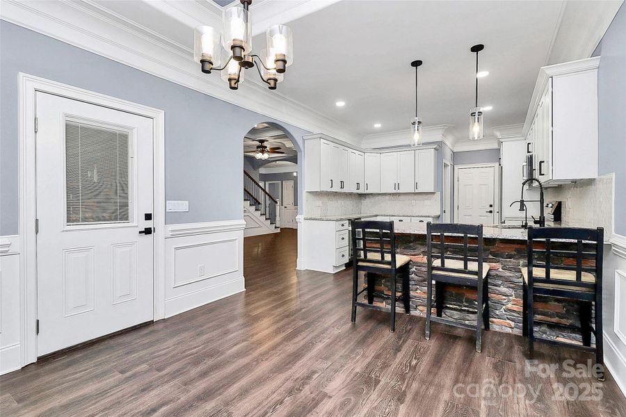 Furnished interior view inside a new home in , Charlotte (Image 9).