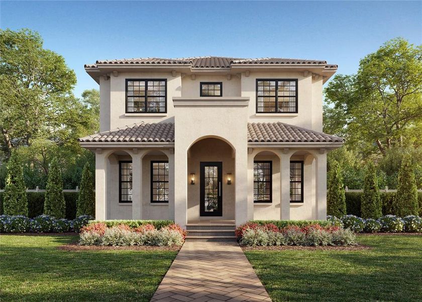 Front exterior of a new home in , St. Petersburg, FL, highlighting curb appeal (Image 2). Front exterior of a new home in , St. Petersburg, FL, highlighting curb appeal (Image 2).