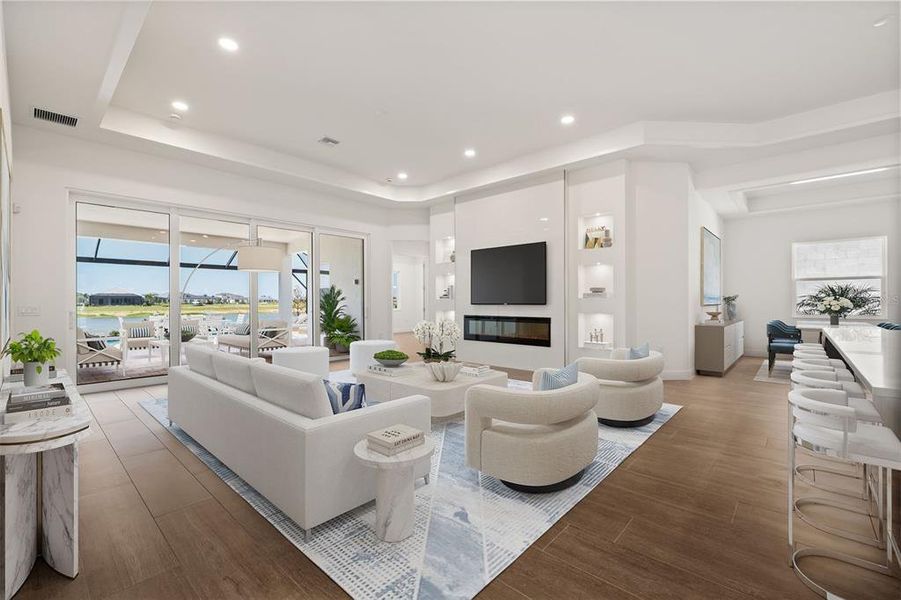 Furnished interior view inside a new home in , Sarasota (Image 8).