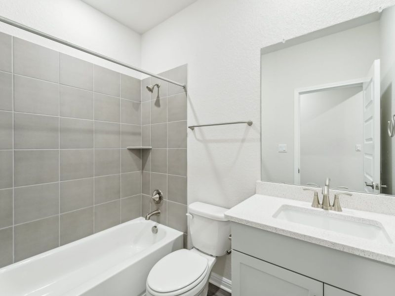 Furnished interior view inside a new home in Opal Meadows, Kyle (Image 4).