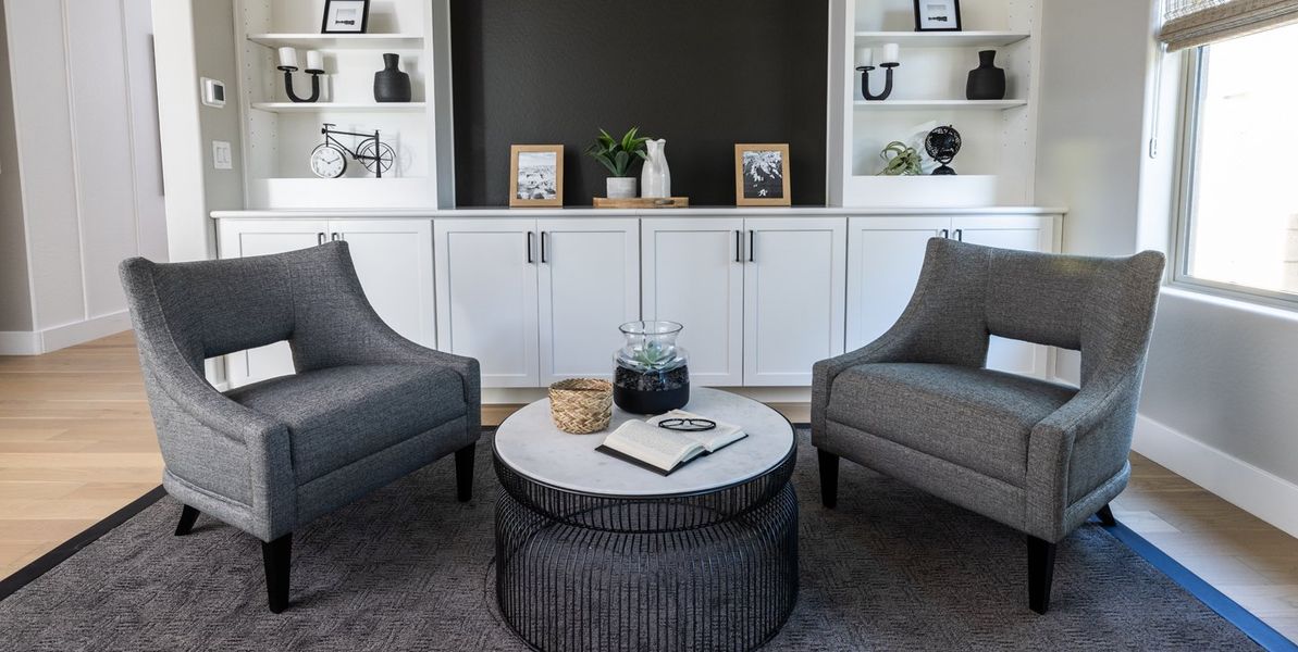 Furnished interior view inside a new home in Horizon at The Dells, Prescott (Image 12). Furnished interior view inside a new home in Horizon at The Dells, Prescott (Image 12).