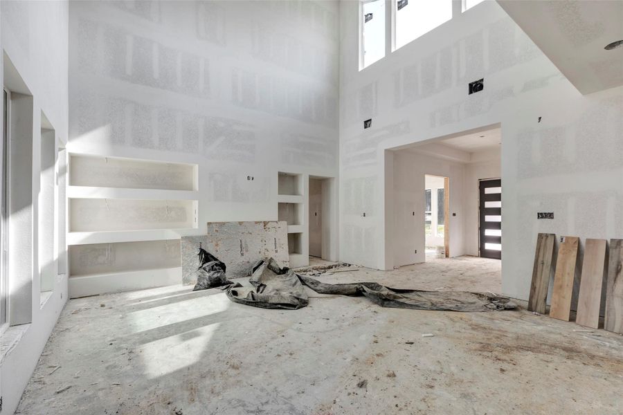 Bright living area with vaulted ceilings. Bright living area with vaulted ceilings.