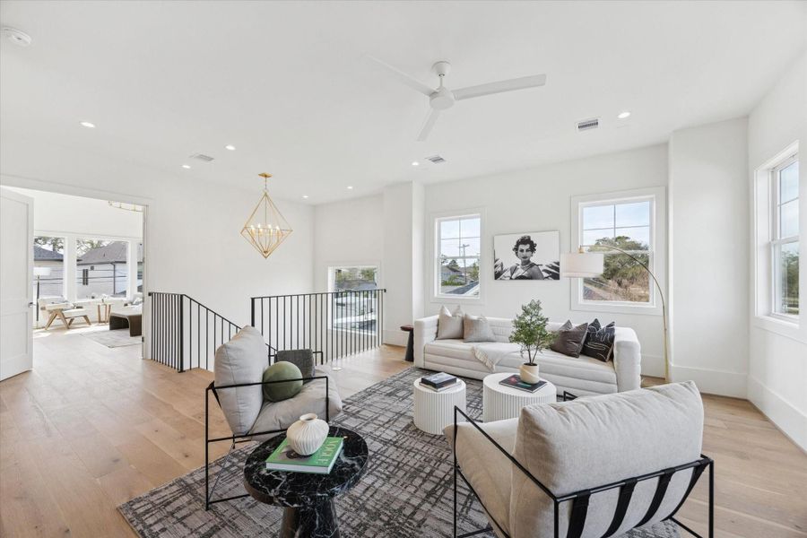 Furnished interior view inside a new home in , Houston (Image 14).