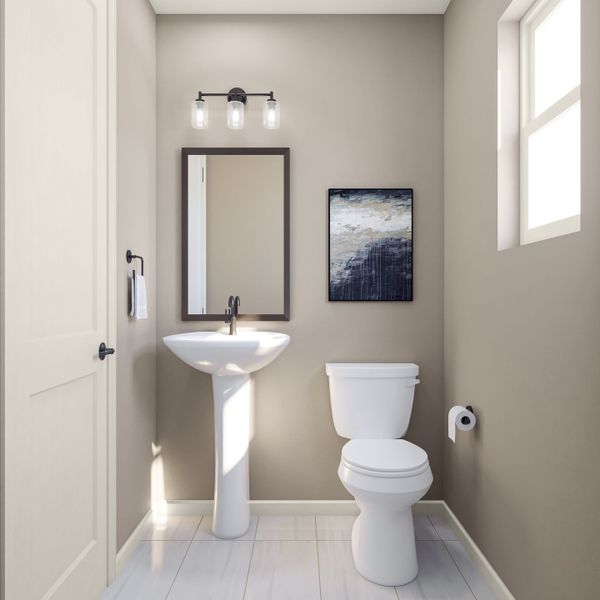 Furnished interior view inside a new home in Reunion, Commerce City (Image 10).