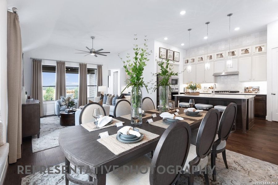 Furnished interior view inside a new home in Prominence, San Antonio (Image 24).