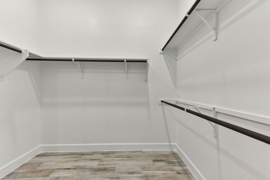 Spacious closet featuring light wood finished floors