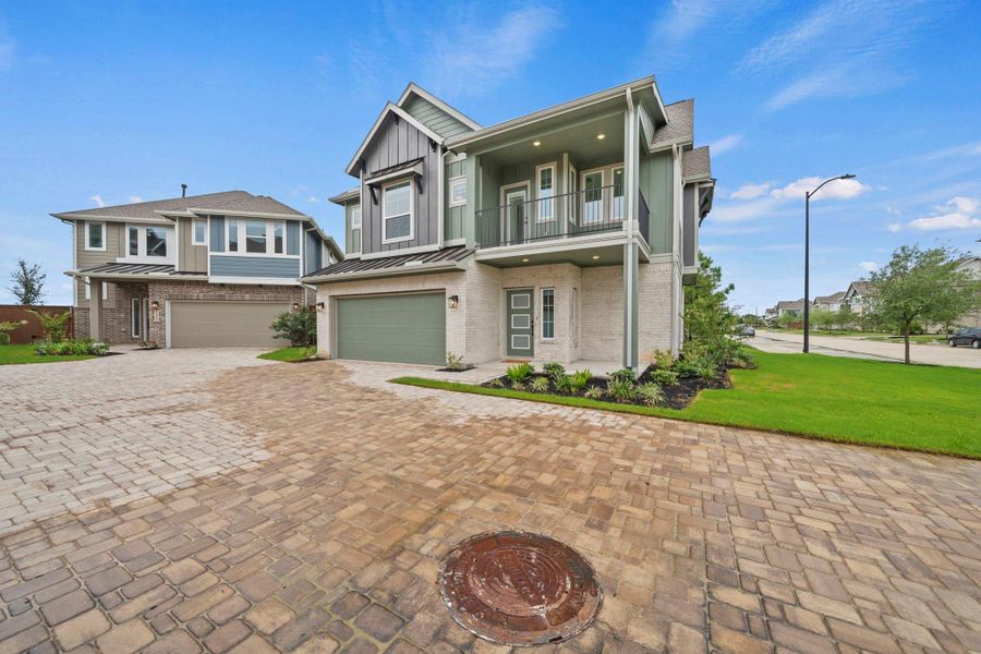 Front exterior of a new home in , Katy, TX, highlighting curb appeal (Image 22).