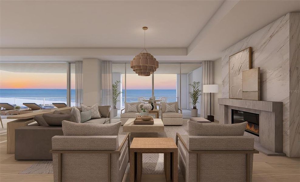 Furnished interior view inside a new home in , Sarasota (Image 7).