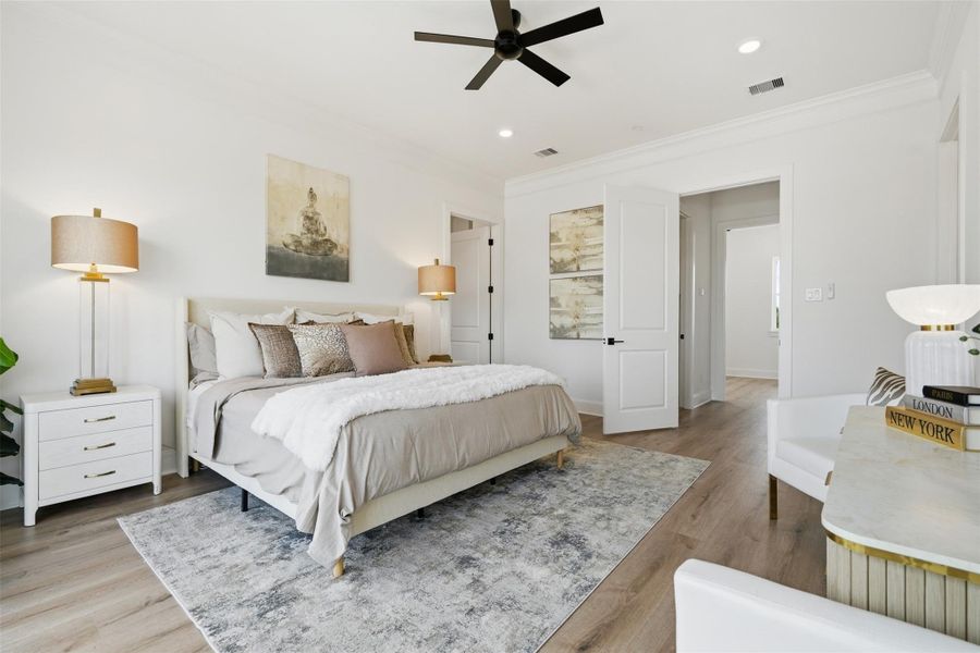 Furnished interior view inside a new home in , Houston (Image 4).