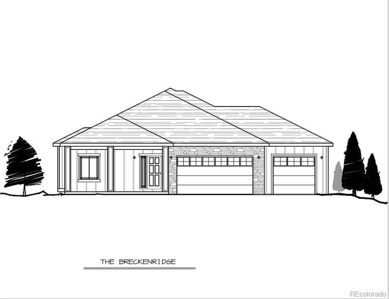 Exterior rendering of this home design in , Johnstown, CO (Image 1). Exterior rendering of this home design in , Johnstown, CO (Image 1).