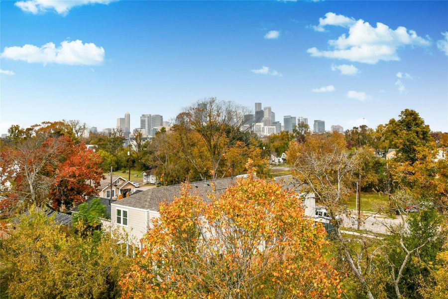 View of downtown from the roof terrace in Fall/Winter View of downtown from the roof terrace in Fall/Winter