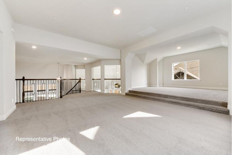 Representative unfurnished interior of a home built from the Hartford V by Grand Homes in Somercrest, Midlothian (Image 19).