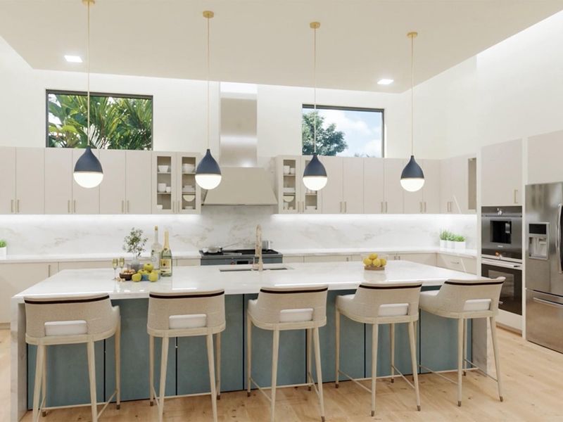 Furnished interior view inside a new home in , West Palm Beach (Image 11).