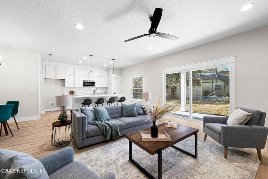 Furnished interior view inside a new home in , Jacksonville (Image 18).