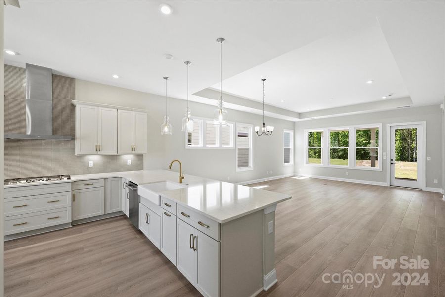 Kitchen into Great Room