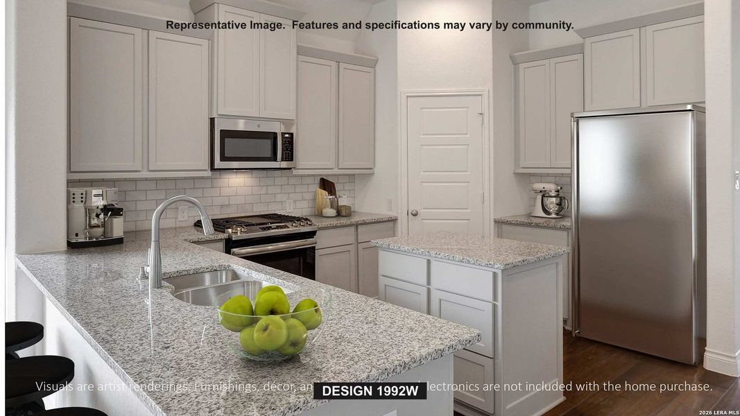 Furnished interior view inside a new home in Kallison Ranch, San Antonio (Image 3).