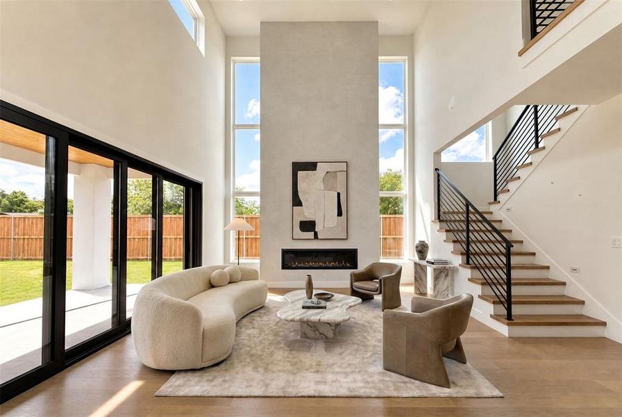 Furnished interior view inside a new home in , Dallas (Image 10).