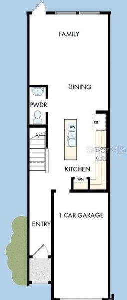 2D floor plan layout of this home in Preserve at The Cays – The Driftwood Series, Daytona Beach, FL (Image 6). 2D floor plan layout of this home in Preserve at The Cays – The Driftwood Series, Daytona Beach, FL (Image 6).