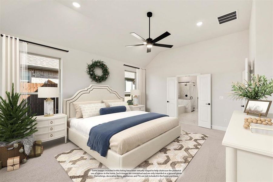 Furnished interior view inside a new home in Sunset Ridge, Alvarado (Image 12). Furnished interior view inside a new home in Sunset Ridge, Alvarado (Image 12).