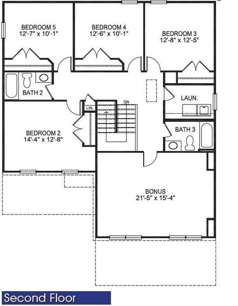 2D floor plan layout of this home in Thunder Ridge, Dawsonville, GA (Image 3). 2D floor plan layout of this home in Thunder Ridge, Dawsonville, GA (Image 3).